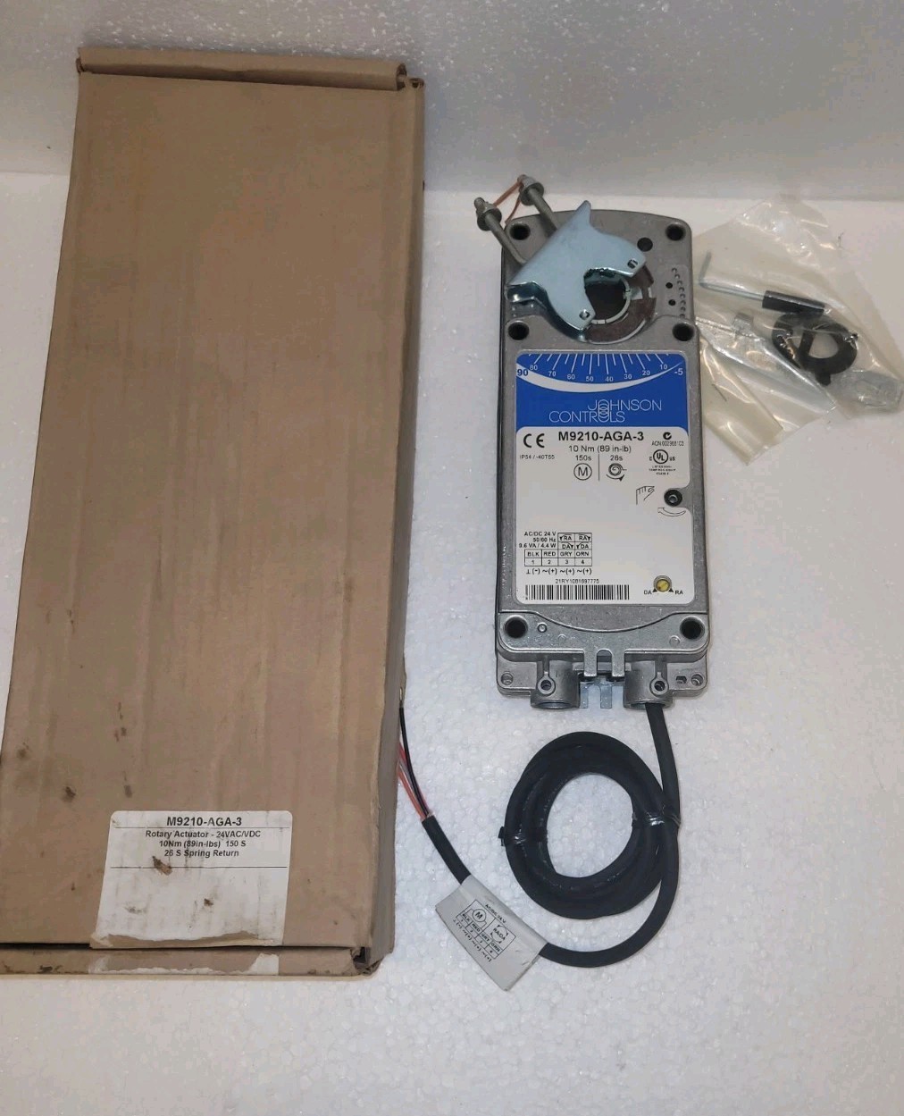 Johnson Controls M9210-AGA-3 Series Damper Actuators 10 Nm (89 in-lb)