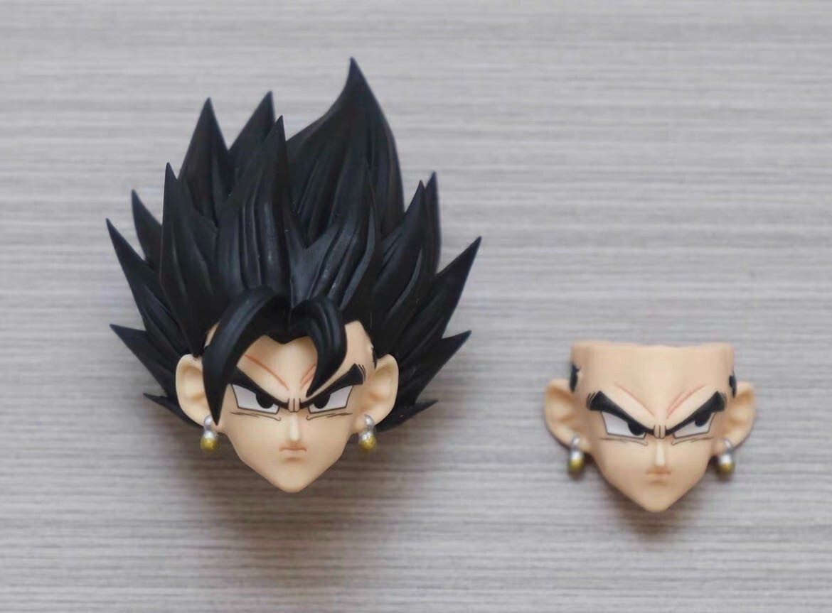 custom Vegito 1/12 shf Vegito head  black hair 1/12 Vegetto head（No dolls）
