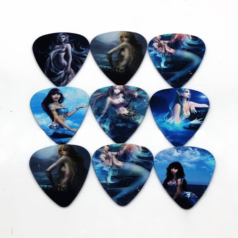 Mermaid Beauty Woman Guitar Picks Lot of 10 1.0 mm Thick Free Tracking New