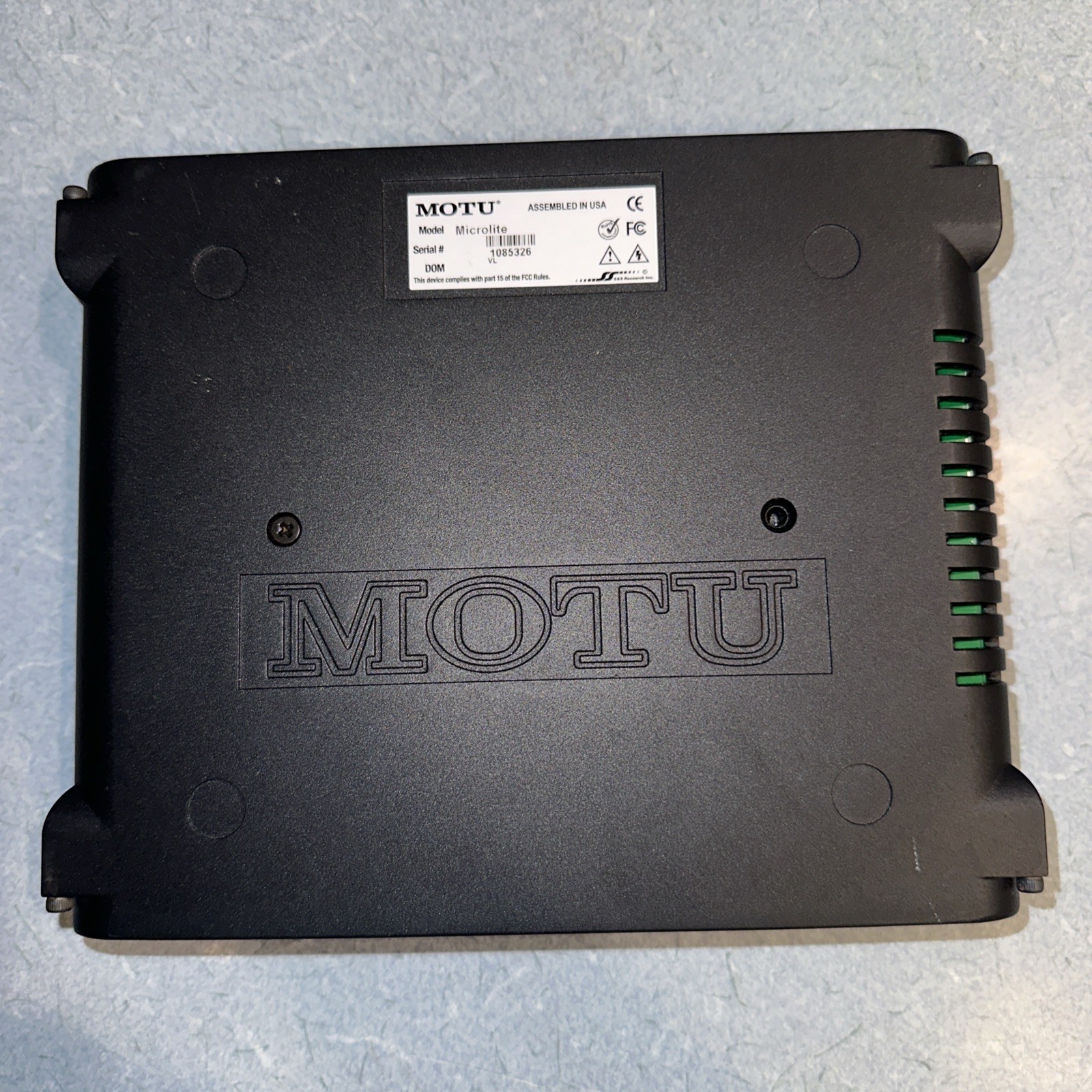 MOTU MicroLite 5x5 USB Bus-Powered MIDI Interface READ DESCRIPTION!!!