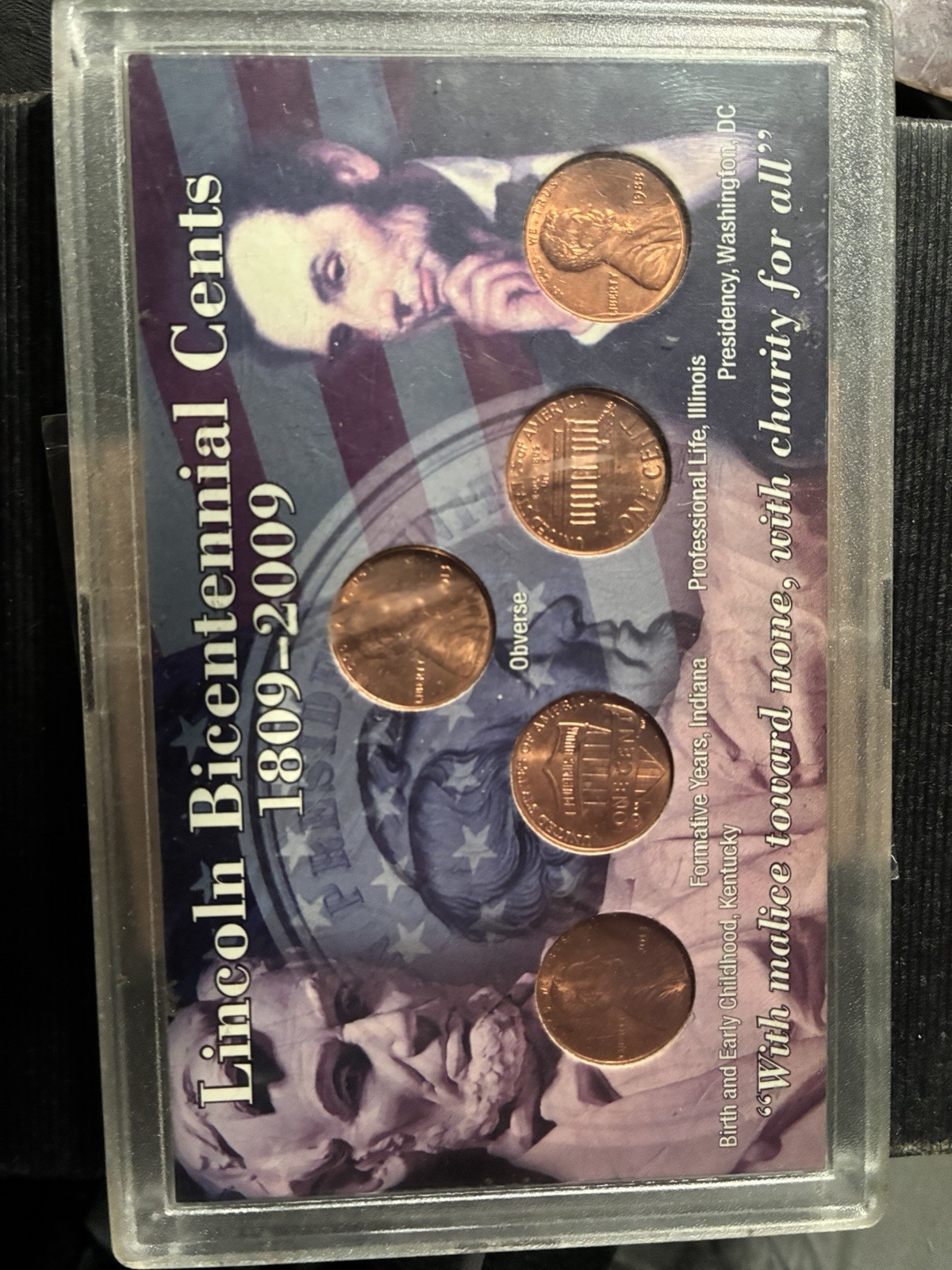 2009 Lincoln Bicentennial Small Cent 4-Coin Set Denver RD Business Copper-Zinc