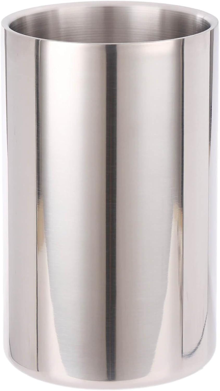 Double Wall Utensil Holder, 304 Stainless Steel Sleek Holder for Countertop | Ki