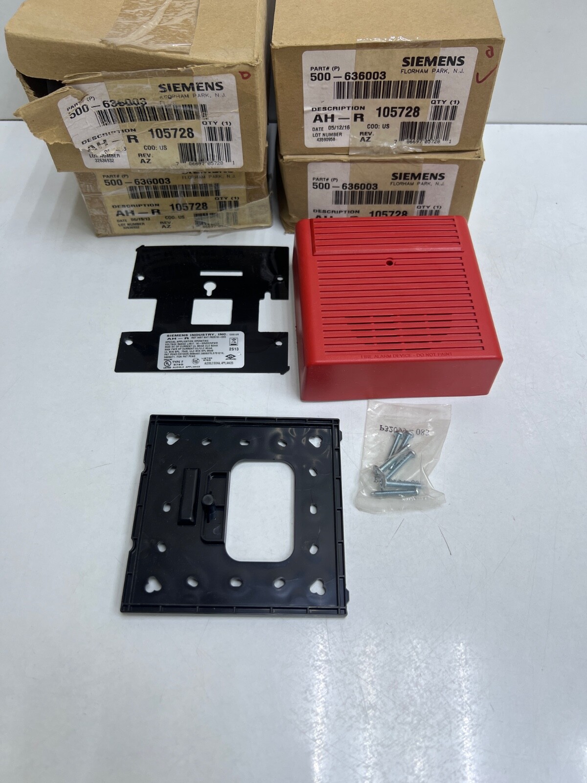 (LOT 4 PCS) SIEMENS AH-R 500-636003 FIRE ALARM
