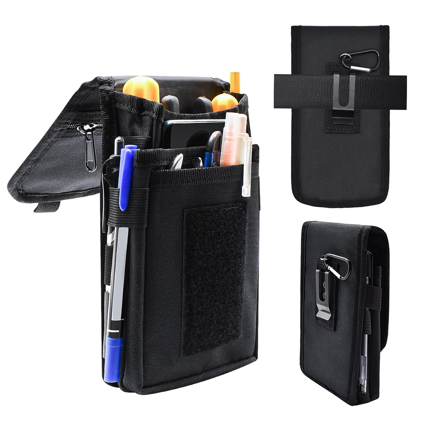 KATOLK Belt Tool Pouch, Tactical Utility Organizer with Cell Phone Holder, Du...