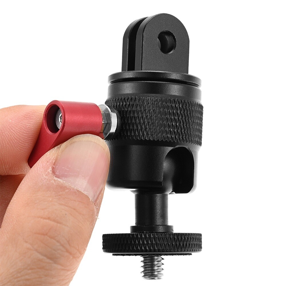 360° Adjustable Adapter for most Action Cameras Feature 1/4" 20 Threaded Hole