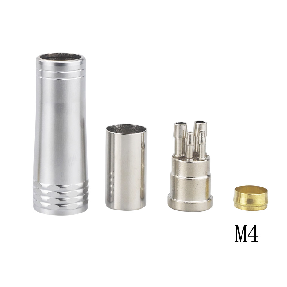 Dental 4 Holes Silicone Tubing /Hose /Tube Connector For High Speed Handpiece