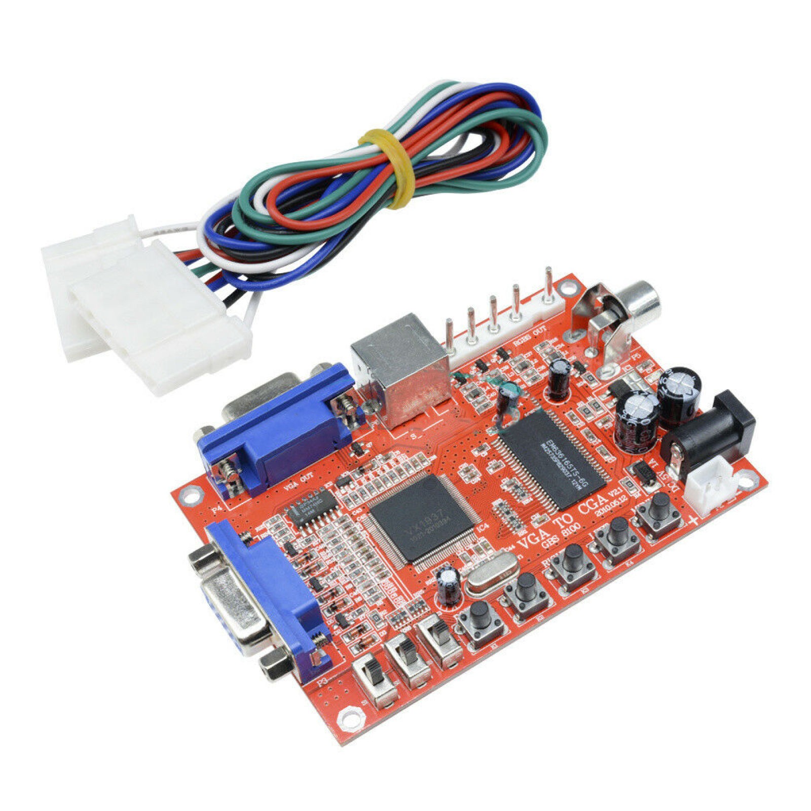 Arcade Game VGA to CGA RGBS/CVBS/S-VIDEO Video Output Converter Board GBS-8100 b