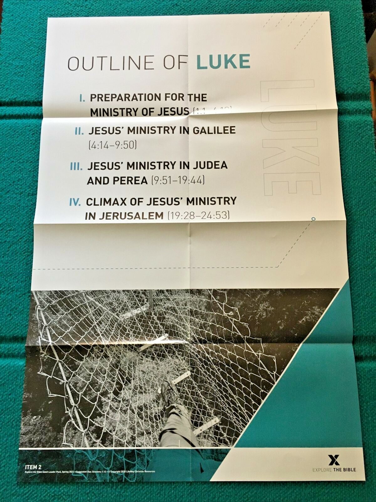 EXPLORE THE BIBLE "Job, Ecclesiastes, Luke 10-24" LEADER PACK @ Maps & Posters