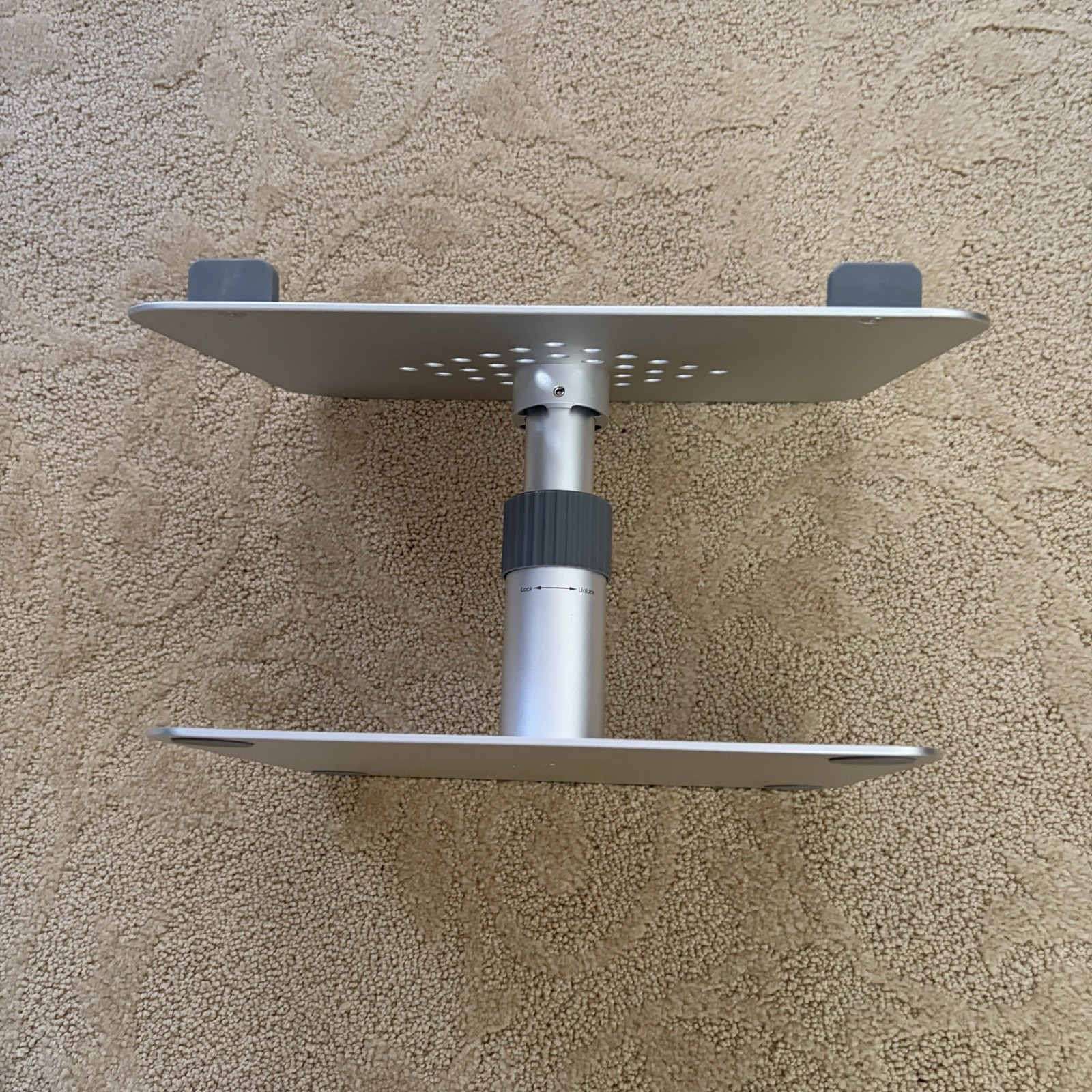 Adjustable Computer Laptop Stand For Desk Silver Finish