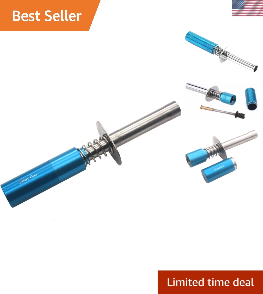 Compact Blue Glow Plug Igniter for Nitro RC Cars, Trucks & Planes - 5.31 Inch