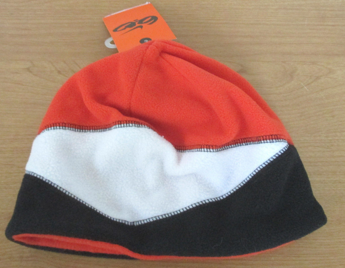 Nike~Orange, Black, White Boys FLEECE HAT BEANIE~Boys Size: 4/7~NWT