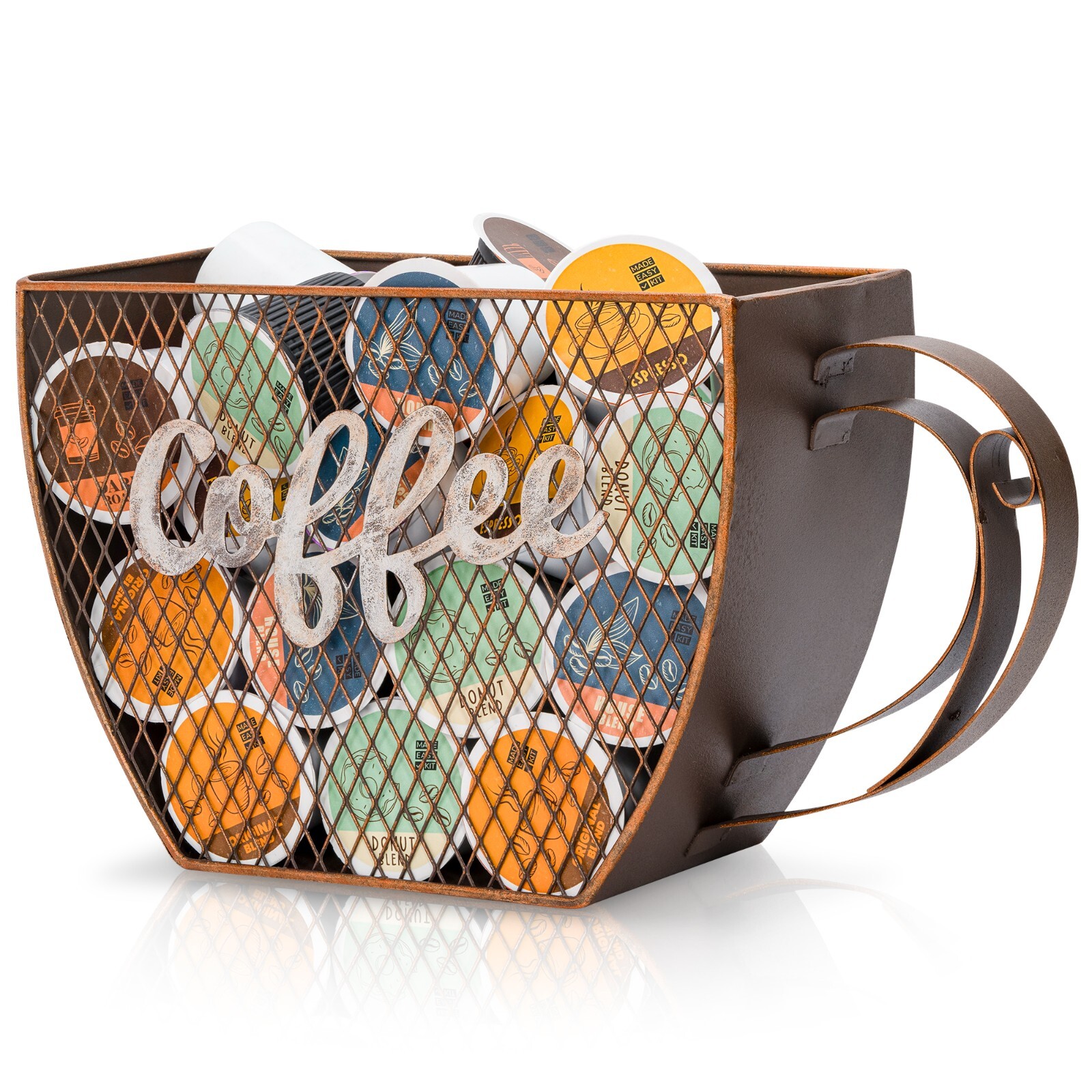 Made Easy Kit Coffee Pod Organizer, Coffee Bar Functional Décor, Cup Mountable