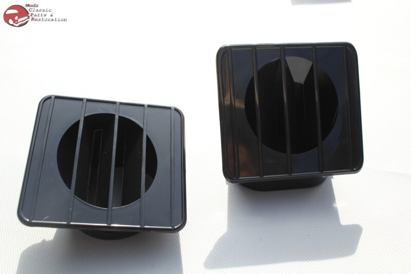 67-72 Chevy GMC Truck Inside Black Dash Defroster Vent Duct Set Right Left New