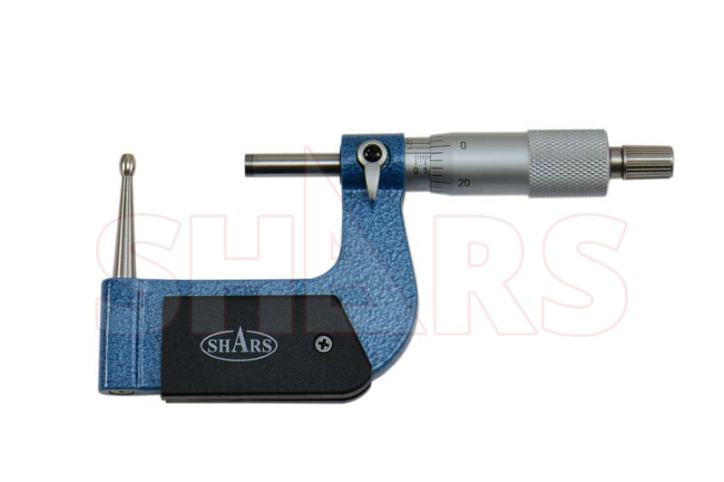 Shars 1 - 2" Tube Micrometer 0.0001" Graduation Carbide Tipped New P}