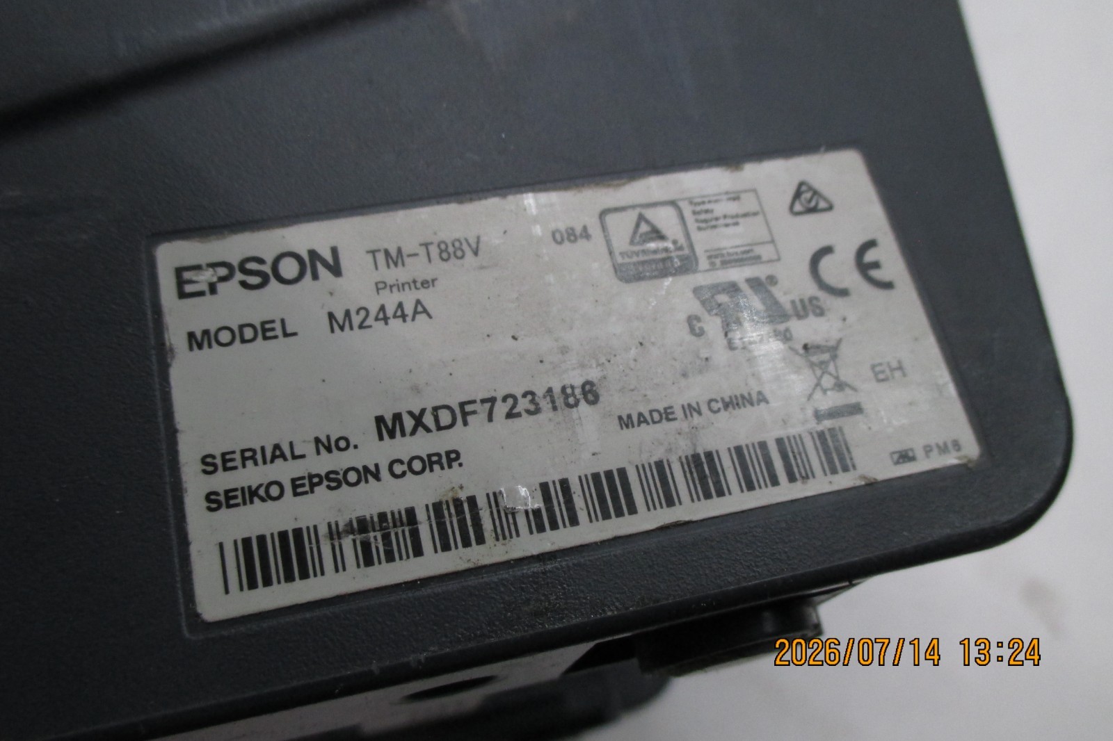 Epson TM-T88V M244A POS Receipt Printer T5-E12