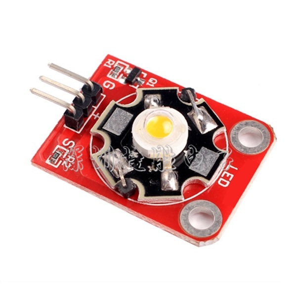 1PCS KEYES 3W LED Module High-Power with PCB Chassis for Arduino STM32 AVR