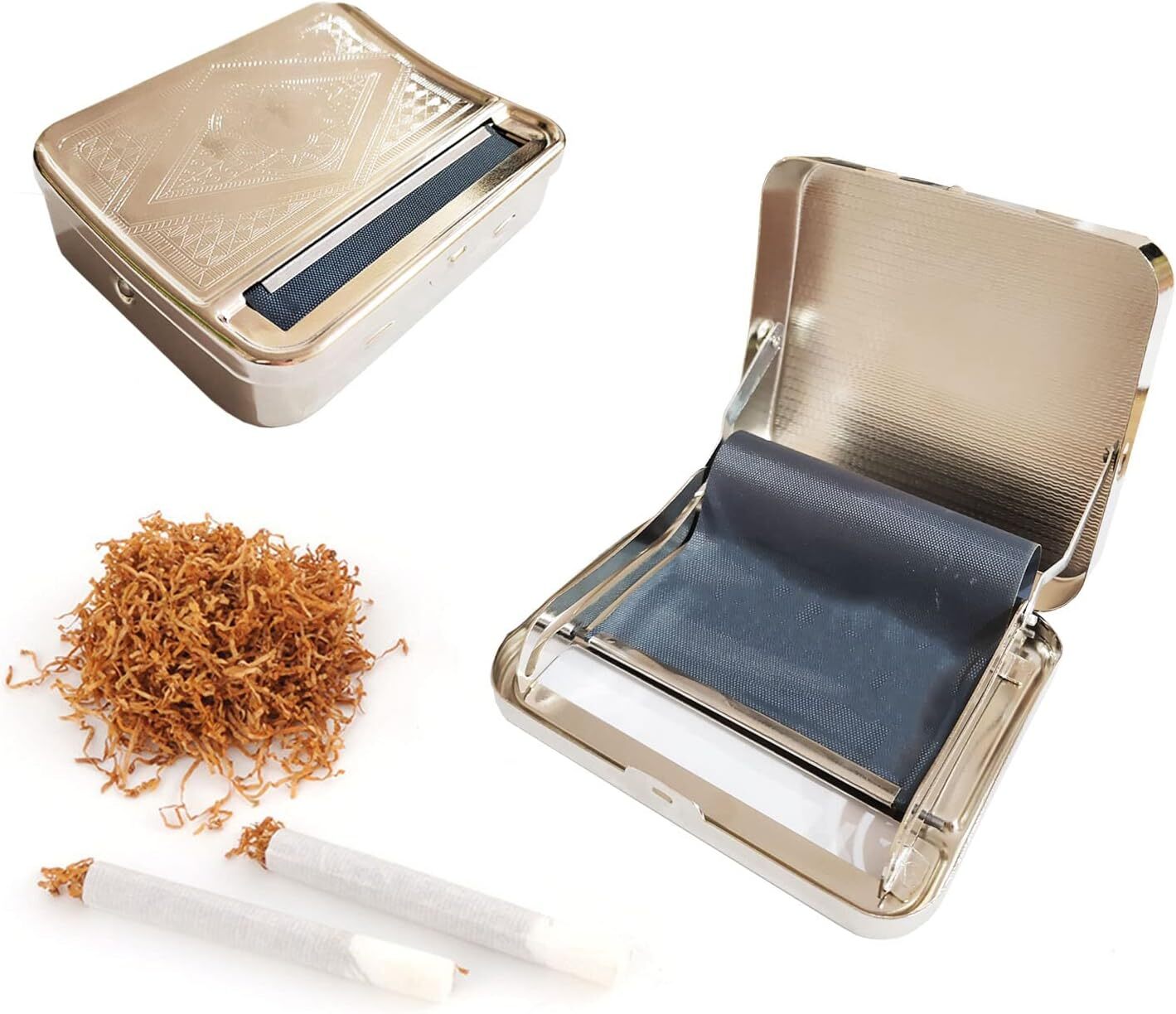 Automatic Cigarette Roller Box Tobacco Rolling Machine Metal 70mm Roller Maker