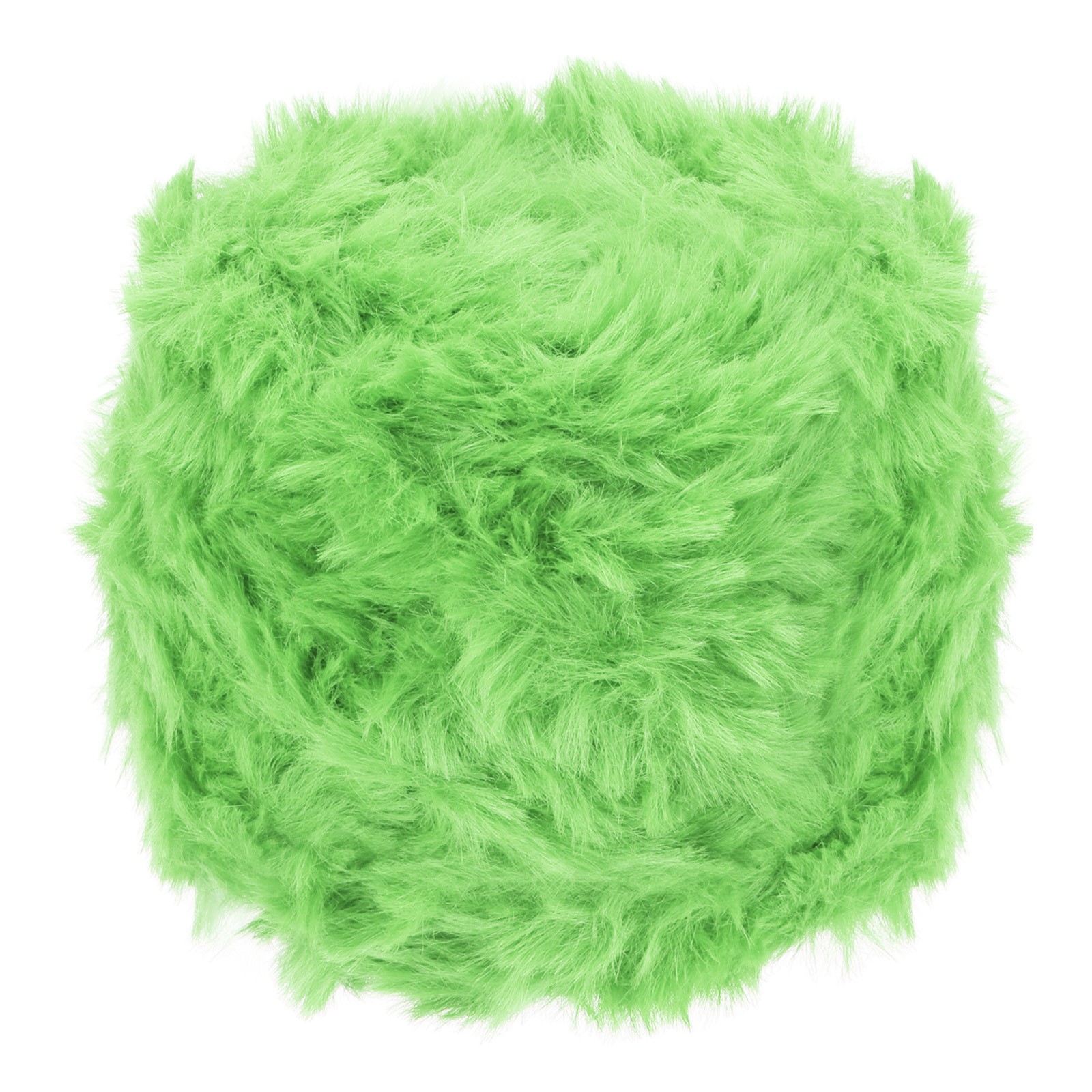 70 Yards Fur Yarn, 100 Grams Faux Fur Eyelash Yarn, Grass Green