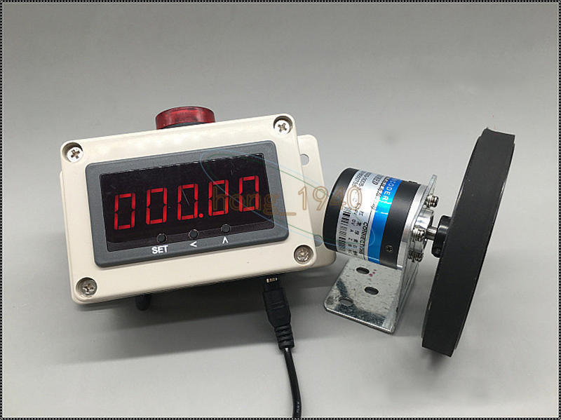 100ppr Meter Counter Rotary Encoder Wheel Roll Digital Electronic Length Measure