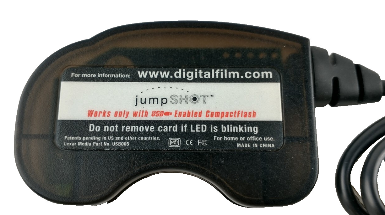 📟 Lexar JumpShot USB Compact Flash CF Card Reader Tested Works