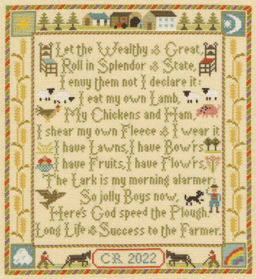 Farmers Prayer by Moira Blackburn cross stitch pattern