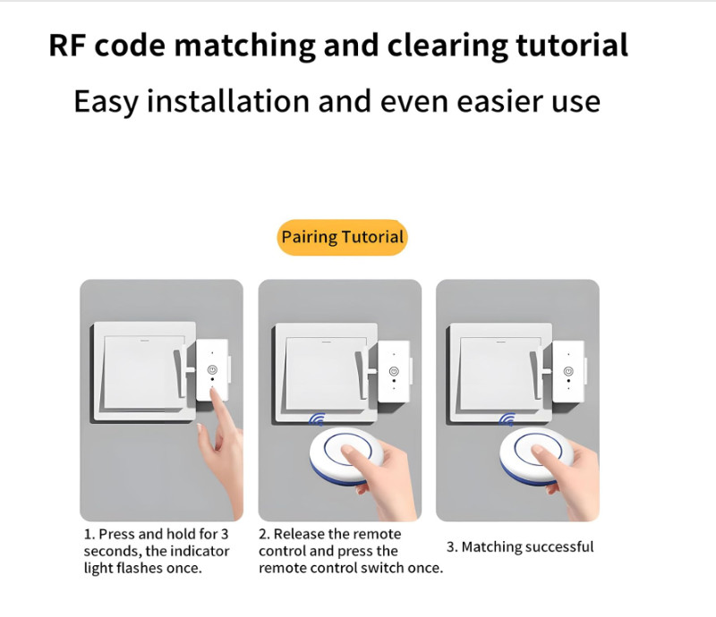 Intelligent Remote Control Switch, Lazy Light-Off Tool, Smart Wireless Remote