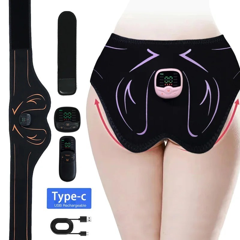 Booty Trainer EMS Glute Stimulator - 8 Modes & 20-Level X-Large/ Black