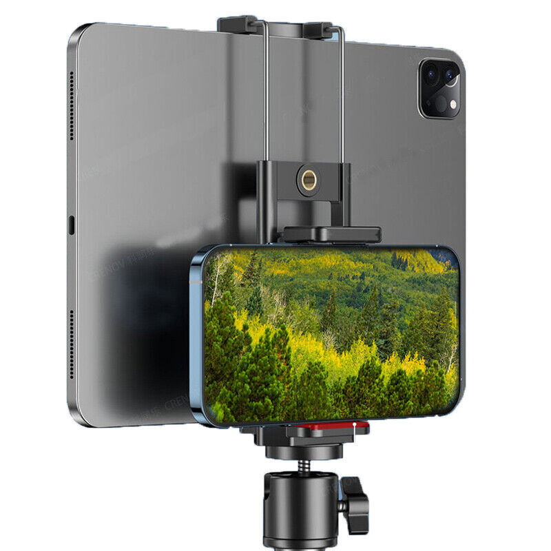 47.2" Tablet Floor Tripod Stand Adjustable Height For 7"-11" ipad iPhone Galaxy
