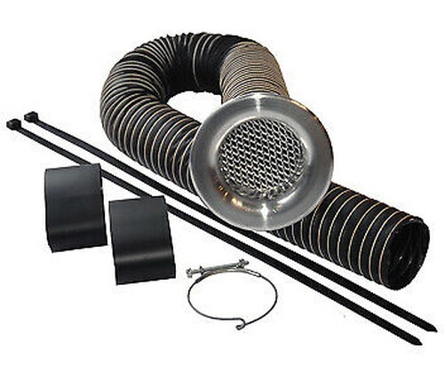 Cold Air Feed Kit 76mm Silver