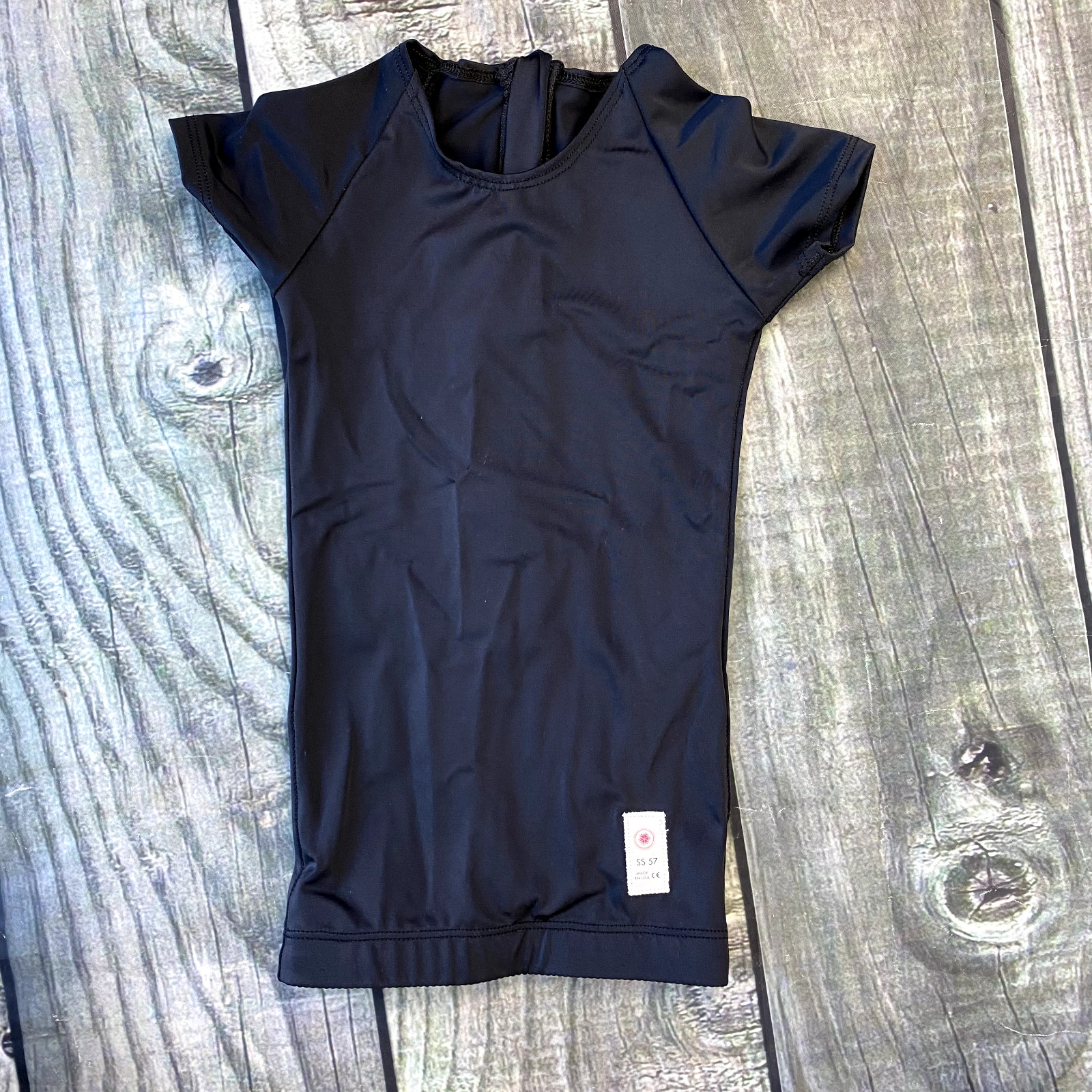 EUC Worn 2X Spio SS57 Compression Upper Body Orthosis Short Sleeve Shirt Black