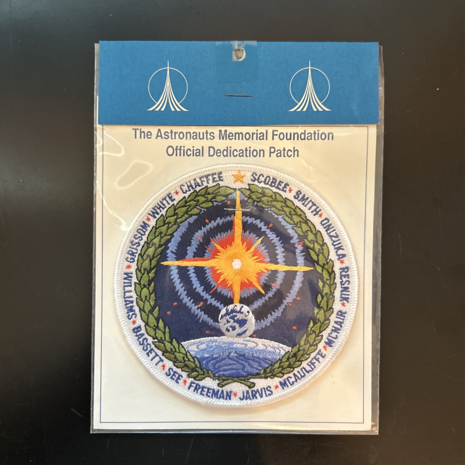 Vintage Astronauts Memorial Foundation Official Dedication Patch NIP NASA New 5”