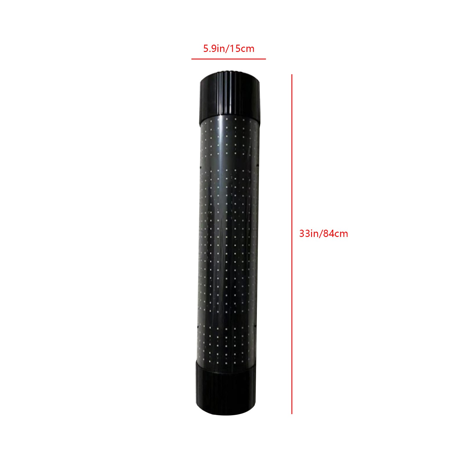 Rain-Proof 33in Rotating Barber Pole, LED Salon Light for Outdoor Wall Mount
