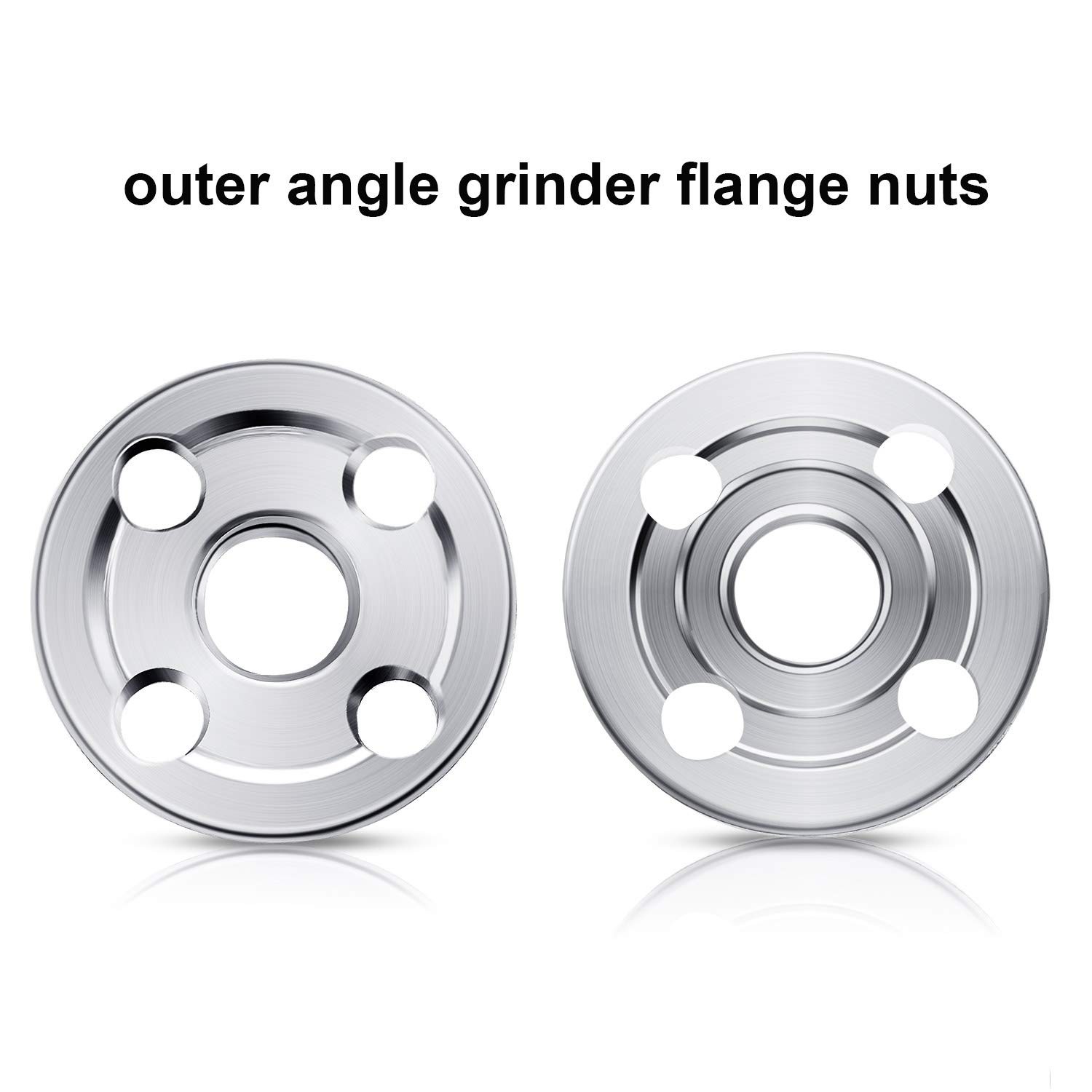 Mudder 10 Pcs 10mm Angle Grinder Flange Nuts and Black,steel