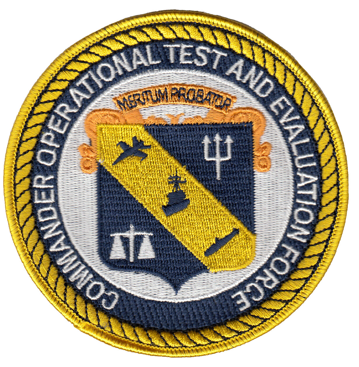 COMMANDER OPERATIONAL TEST AND EVALUATION FORCE COMMAND CHEST PATCH