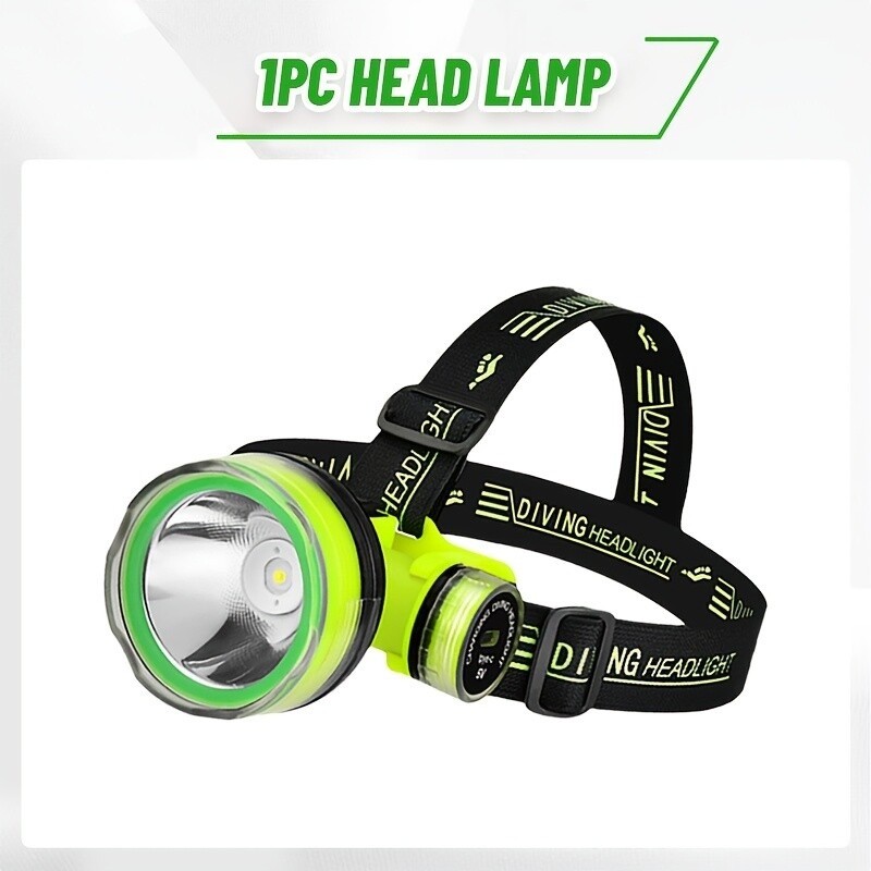 50000LM Diving Flashlight LED Waterproof Strong Head Light Underwater Headlamp