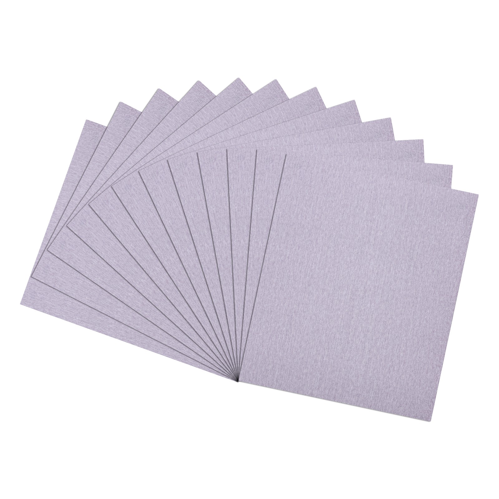 12 Pcs 320 Grit Dry Sandpapers, 9 x 11 Inch Sand Papers, Purple