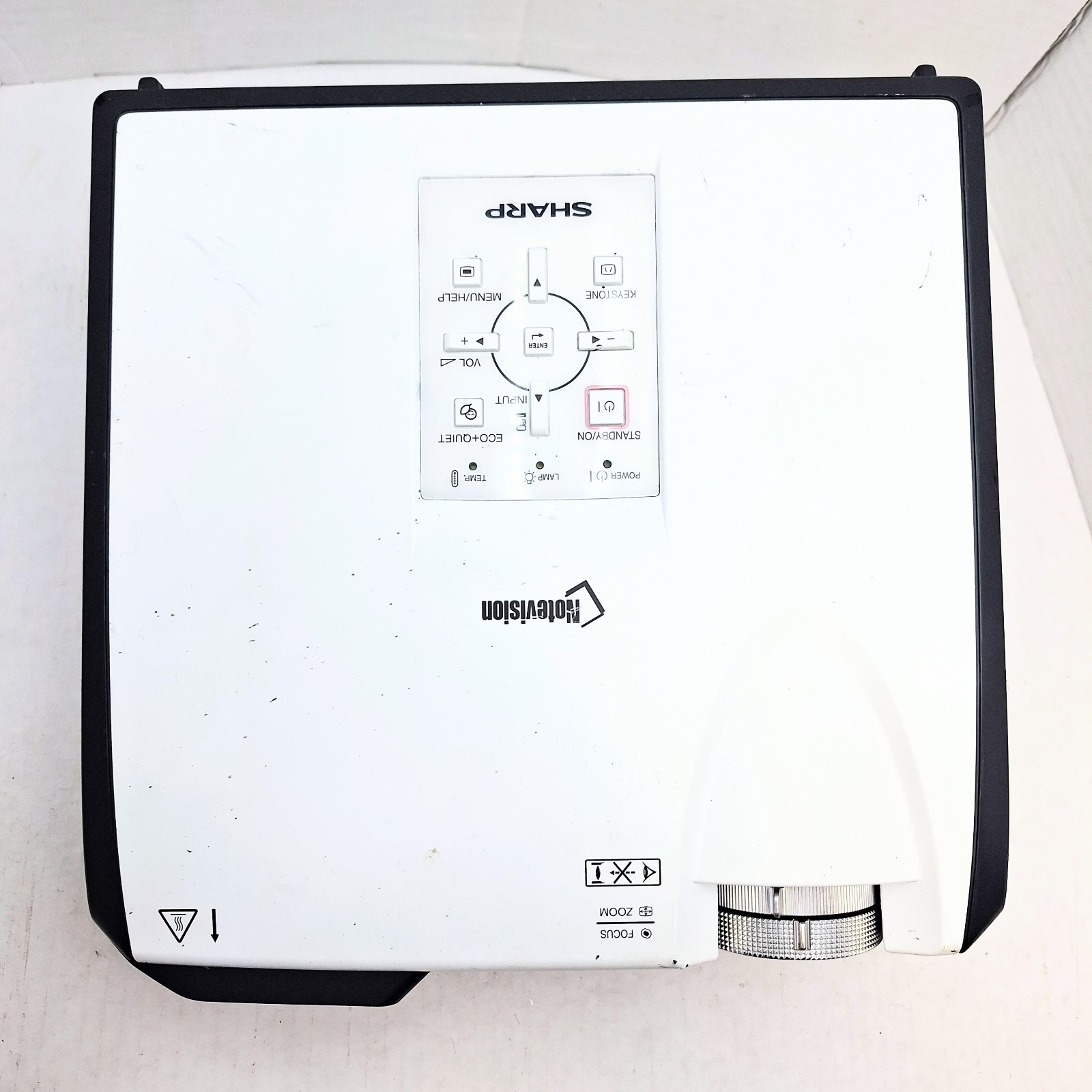 Sharp Notevision XR-32X DLP Multi-Media 2500 Lumens Projector W/ Ceiling Plug