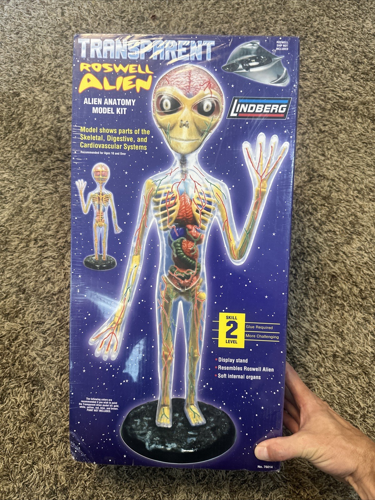 Roswell Alien Anatomy Model Kit Transparent Lindberg J Lloyd International 2007