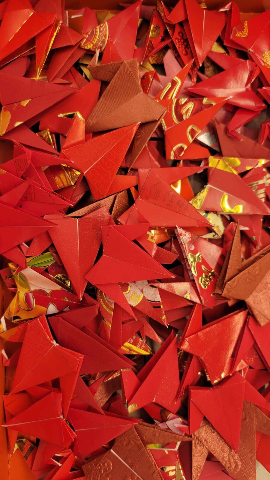 **100** Handmade Chinese Red Envelopes Paper Wedding Origami Cranes