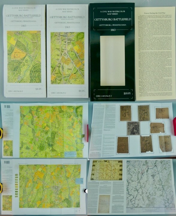 McElfresh Map Company, LLC – Complete 7 Civil War Maps & 2 Post Cards