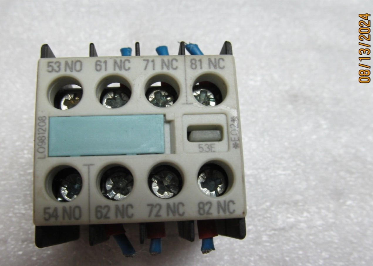 SIEMENS 3RH1911-1GA13 AUXILIARY CONTACT BLOCK *FREE SHIPPING*