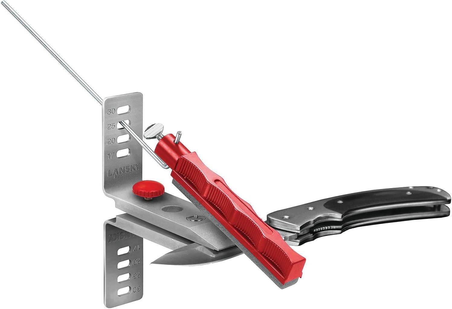 Lansky Deluxe Knife Sharpening System: 5-Stone Ceramic Knife Sharpener Kit with