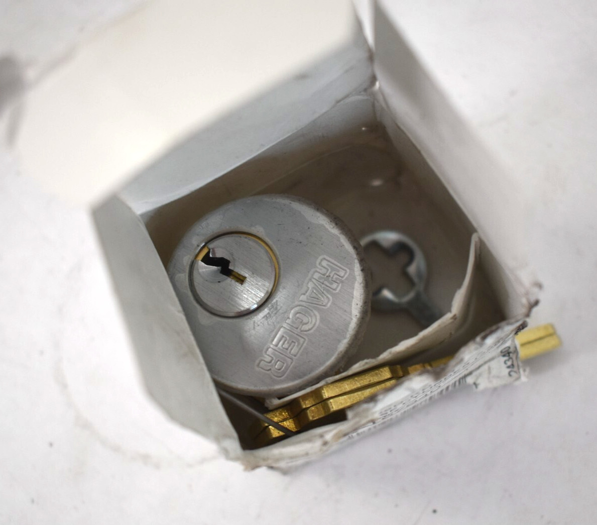 Hager 97940 Brass Mortise Cylinder HG7206SC1-26D-KD-A1-7-53 Genuine OEM