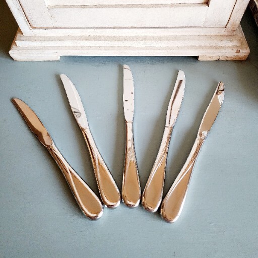 Oneida Flight Reliance Modern Hollow Knives 9" Lot of 5