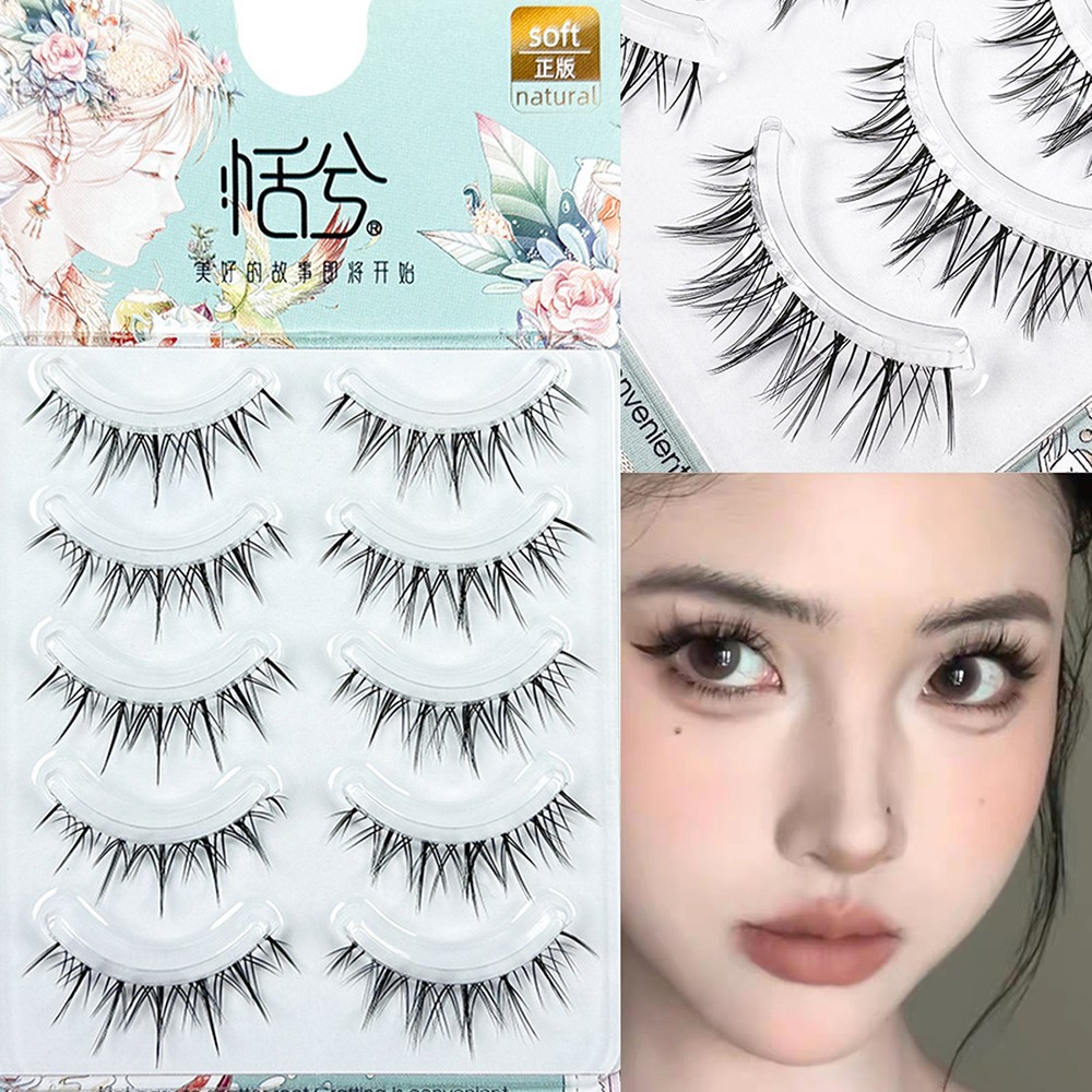 Makeup False Eyelashes for Dating & Parties - 12mm Natural Dense Lashes