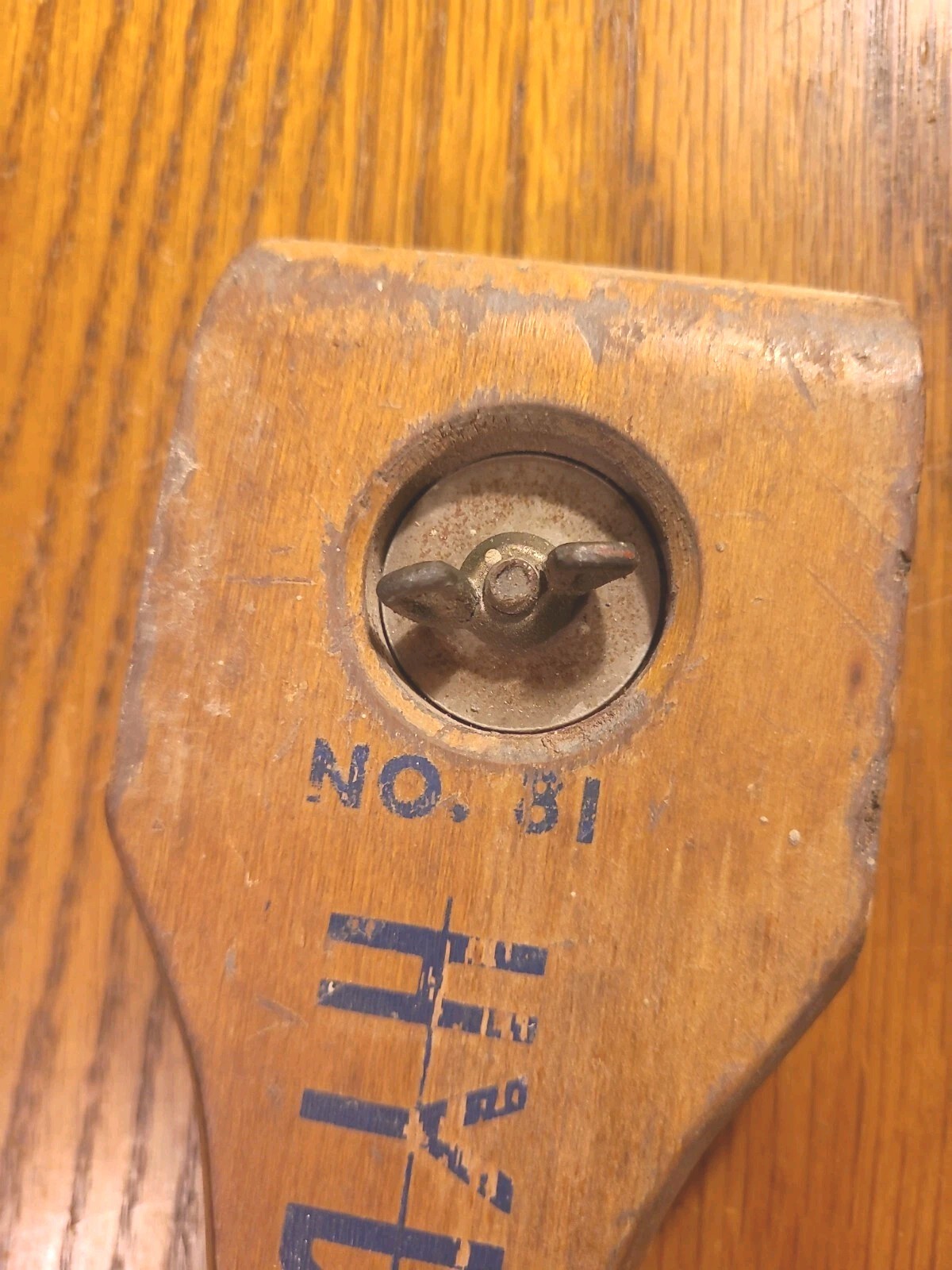 Vintage Hyde Speedster No. 81. Scraper. 14" long Wood Handle Tool.