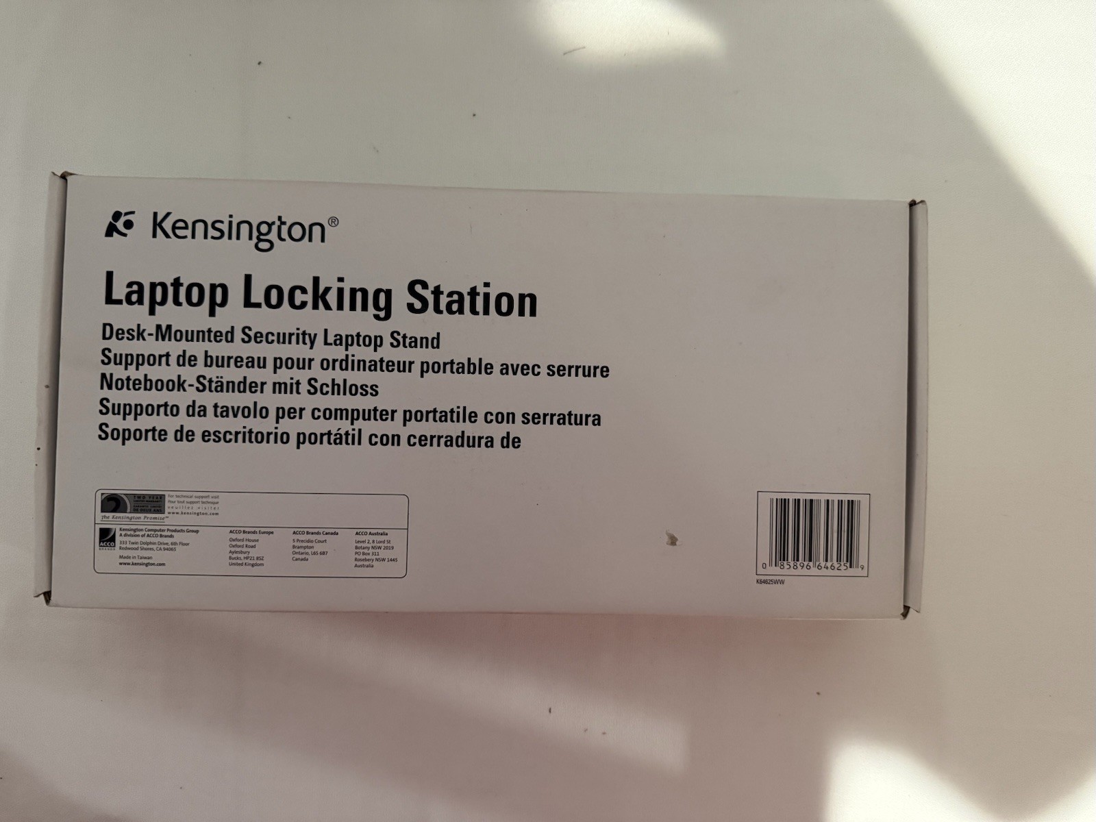 Kensington Laptop Locking Station New