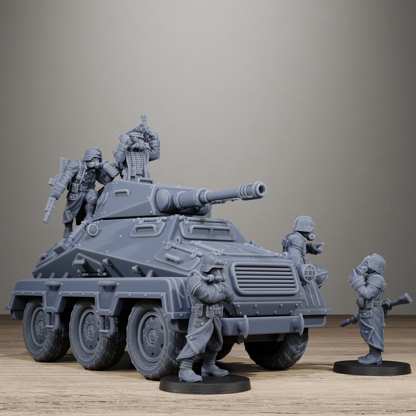 GrimGuard Iron Tank and Crew from Station Forge.