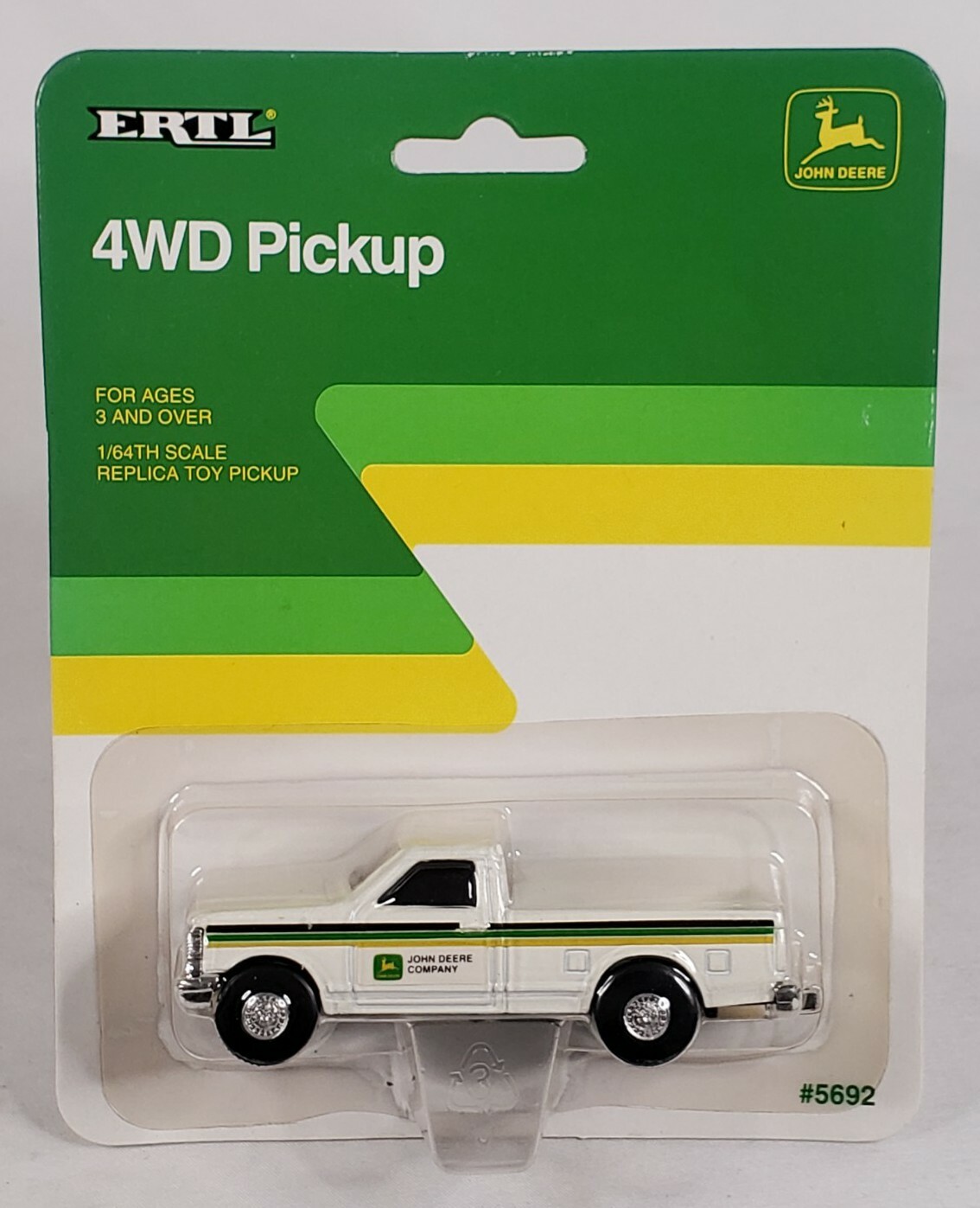 John Deere Company Dealership Ford 4wd Pickup Truck By Ertl 1/64 Scale