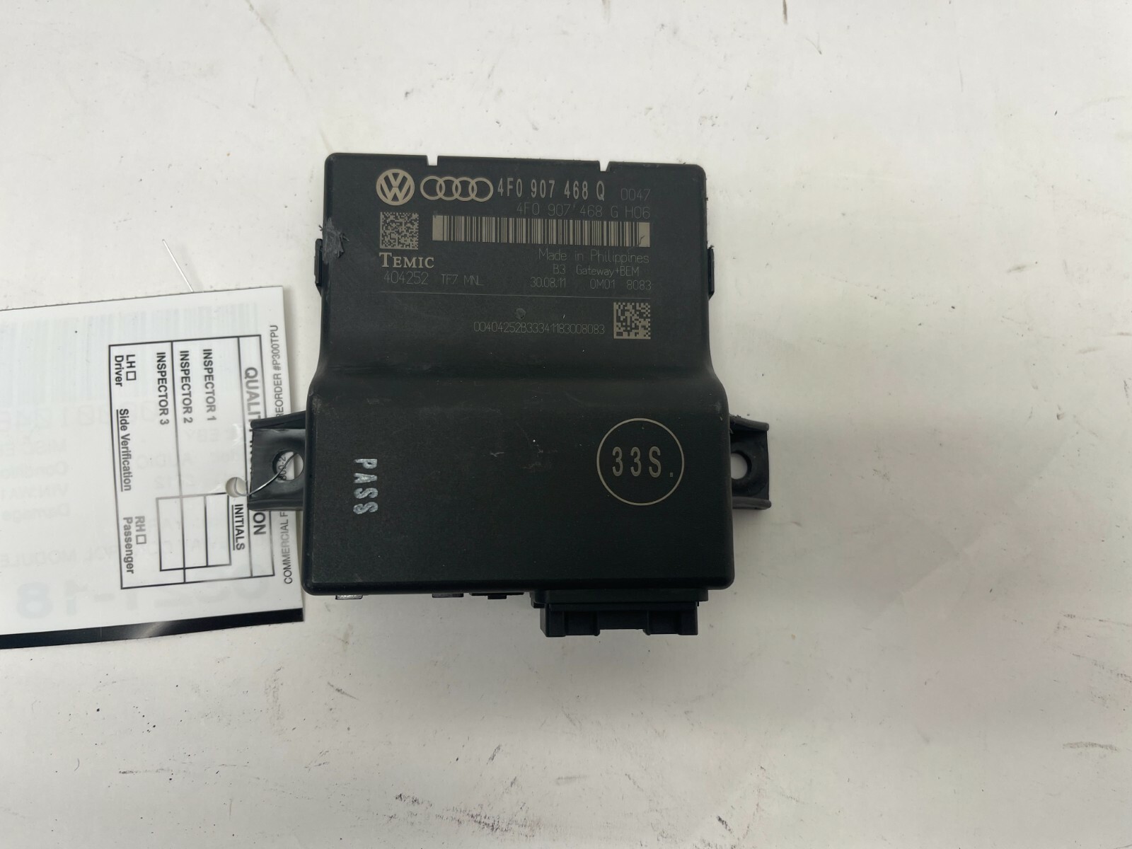 2011-2015 AUDI Q7 TDI 3.0L CAN-BUS GATEWAY COMPUTER CONTROL MODULE UNIT OEM